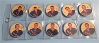 1961-62 Hockey Coins Lot 10 New York Rangers NHL