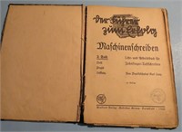1940 German Typing Book WWII Era with Stamp