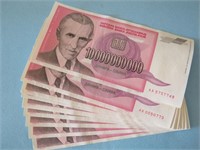 Jugoslavia 10 Million Dinara Bank Notes Lot