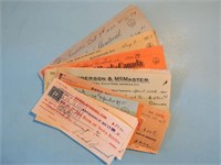 Early 1900s Canada Bank Cheques w Revenue Stamps