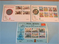 1970s Isle of Man Seychelles Coin & Stamp Covers