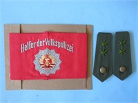 Post War East German Armband & Epaulettes