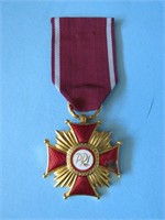 Polish WWII Army War Veteran Medal Gold Ann.