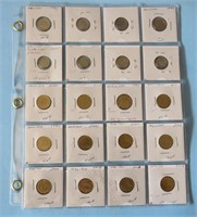 Mexico Coin Lot 1990's - 2000's Full Sheet