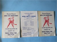 1957 USA Canada Hockey Programs USAH Vintage