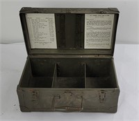 WW2 M1944 Barber Shaving Kit Box