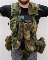 US Army LBV Load Bering Vest and Belt Setup