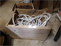 Wooden Box w/ Rope