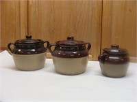 Bean Pots - One is MONMOUTH Maple Leaf