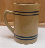 Blue Banded Stoneware Pitcher