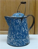 Blue Graniteware Kettle