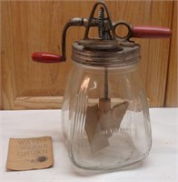 WARDS Red Handled Butter Churn