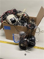 Box Of Cords, Headphones, RF Modulators ETC ETC