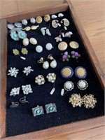 23 Pr of Vintage Costume Jewelry Clip-On Earrings