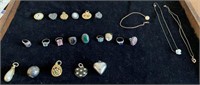 Lot of Asst. Jewelry-14K & Sterling Rings