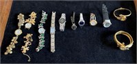 Lot of 11 Ladies Wrist Watches