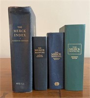 Lot of 4 Merck Manuals & Index Books