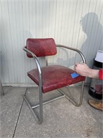 Red Metal Frame Chair
