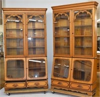 Choice 148 & 148B Oak  ash 2pc. bookcase