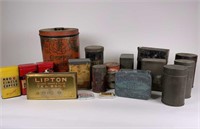 Lot of vintage tins