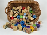 Basket of Wood Blocks