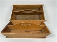 Wooden Cutlery Carrying trays