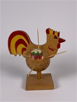 Folk Art Rooster Toothpick holder