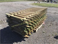 (16) NEW TREATED 8'X42" PINE FENCING BOARDS