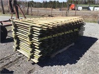 (17) NEW TREATED 8'X42" PINE FENCING BOARDS