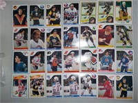 Lot of 28 1980's Topps Hockey cards