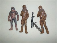 Lot of 3 Star Wars Chewbacca Figures