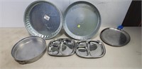 Assorted Metal/Tin Pans/Plates