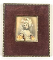 Antique French Hand Painted Miniature Painting