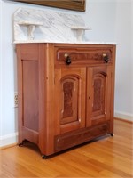 Marble Topped Eastlake Wash Stand