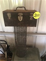 Tool Box and Chicken Wire Piece