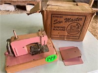 Kayanee U.S. Zone Germany Toy Sewing Machine w/ Bo
