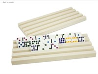 Set of Two Plastic Domino Trays