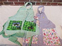 2 Locally Hand Crafted Aprons - Nice Prints