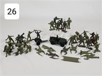 Toy Military Soldier & Jeep Set