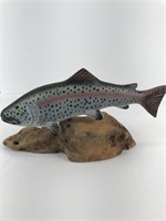Wood fish decoration