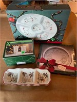 Christmas serving tray and more Pfaltzgraff