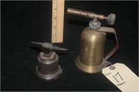 ANTIQUE BRASS BLOW TORCH AND MORE