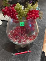 large wine glass or centerpiece