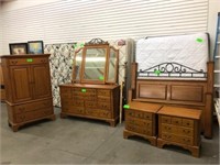 5-PC. BEDROOM SET W/ QUEEN SIZE MATTRESS AND BOX S
