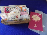 100 Embroidery Stitches & Box of Patches