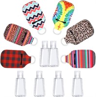 12 Pieces Empty Travel Size Bottle and Keychains
