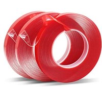 3 Rolls Heavy Duty Removable Double Sided Tape