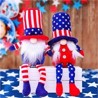 5 Piece Patriotic Gnome Shelf Ornaments