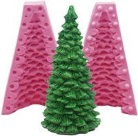 3D Christmas Tree Silicone Candle Mold