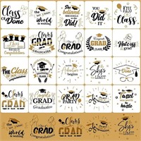 20 Pieces Graduation Painting Stencils